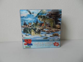Obrázek z Puzzle 3D vlčí rodina 48 dílků 23x31cm 
